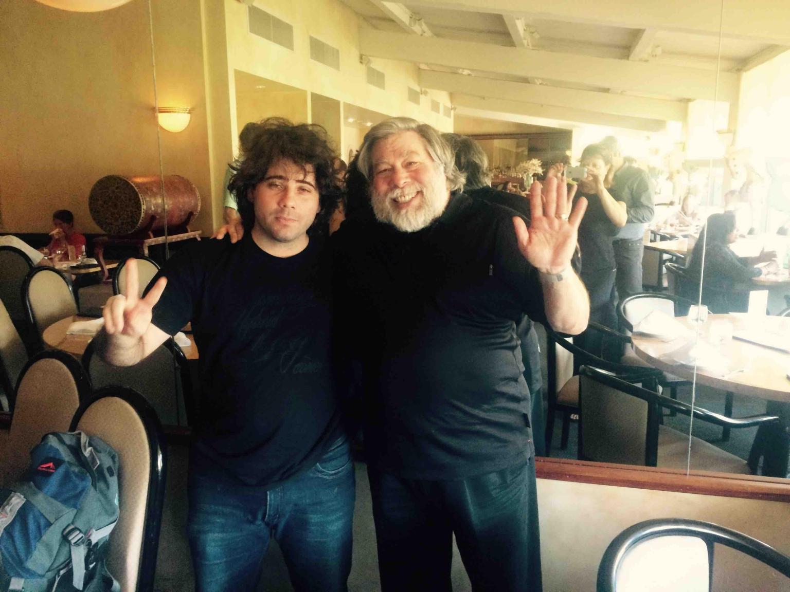 Dimitri with Steve Wozniak